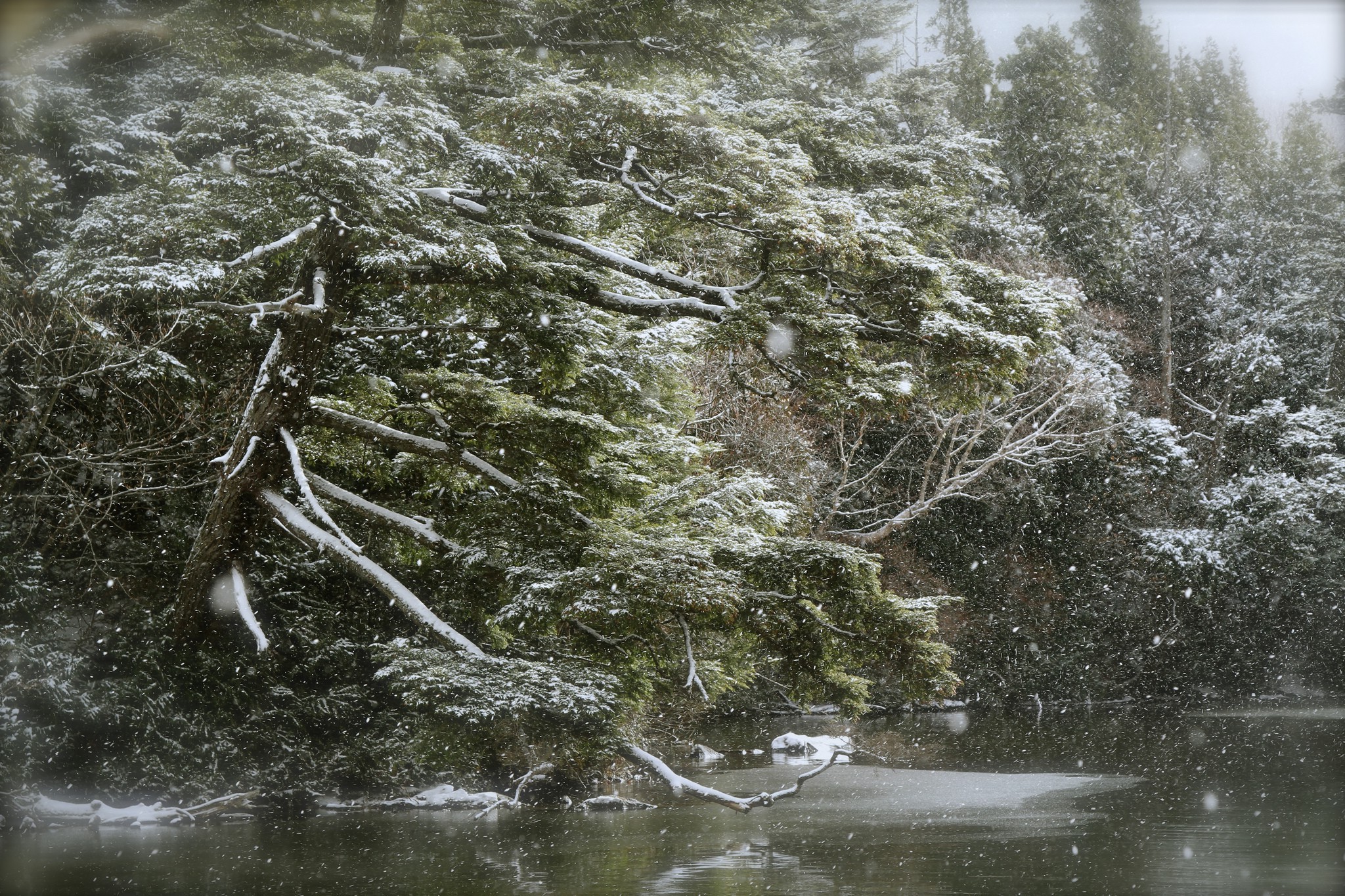 river, Winter, Landscape, Nature Wallpaper