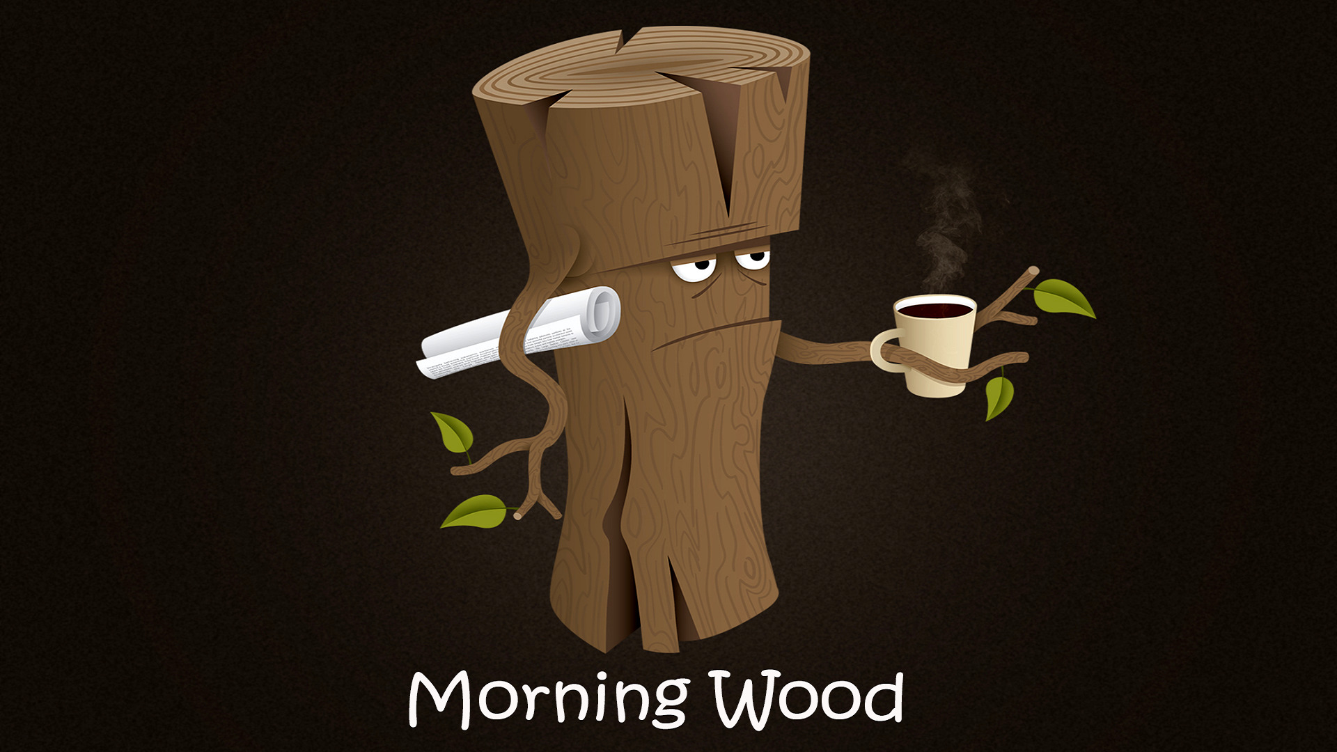 simple, Wood, Coffee, Paper, Humor Wallpaper