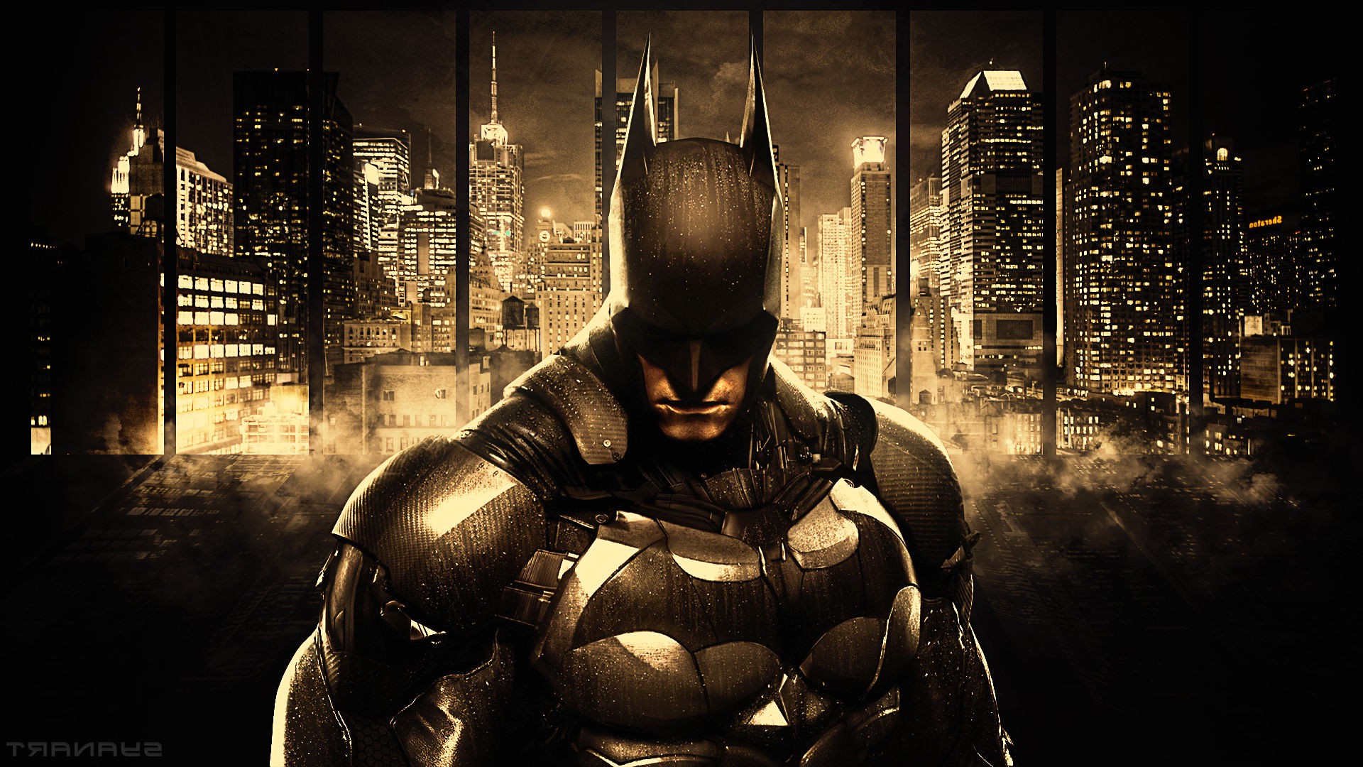 Batman, Comics, DC Comics, Concept Art, Gotham City, Gotham, Cityscape, Skyscraper, Batman: Arkham Knight Wallpaper