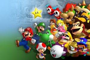 Mario Bros., Luigi, Princess Peach, Yoshi, Wario, Donkey Kong, Toad (character), Video Games, Nintendo, Mario Kart 8