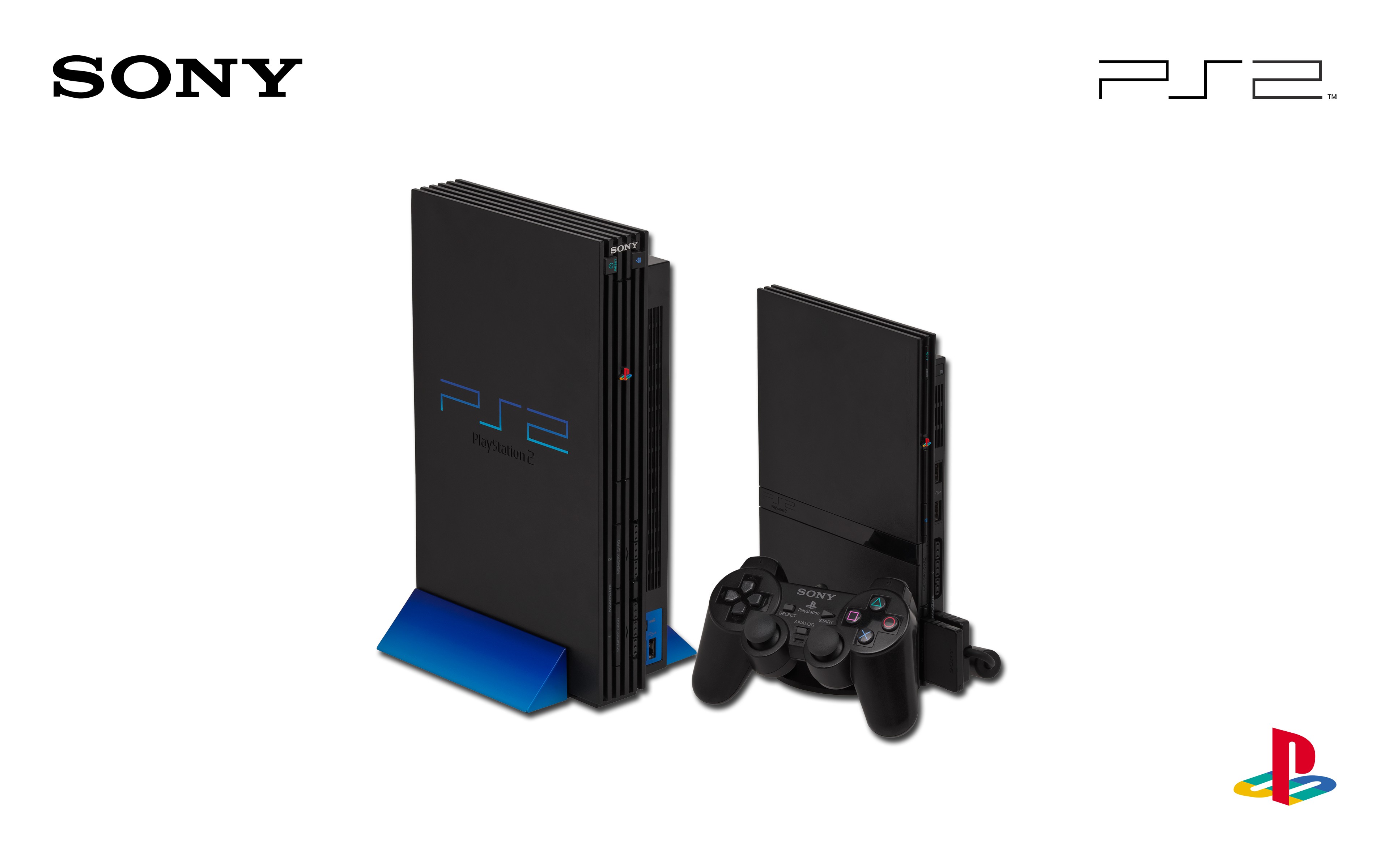 PlayStation 2, Consoles, Video Games, Sony, Simple Background Wallpaper