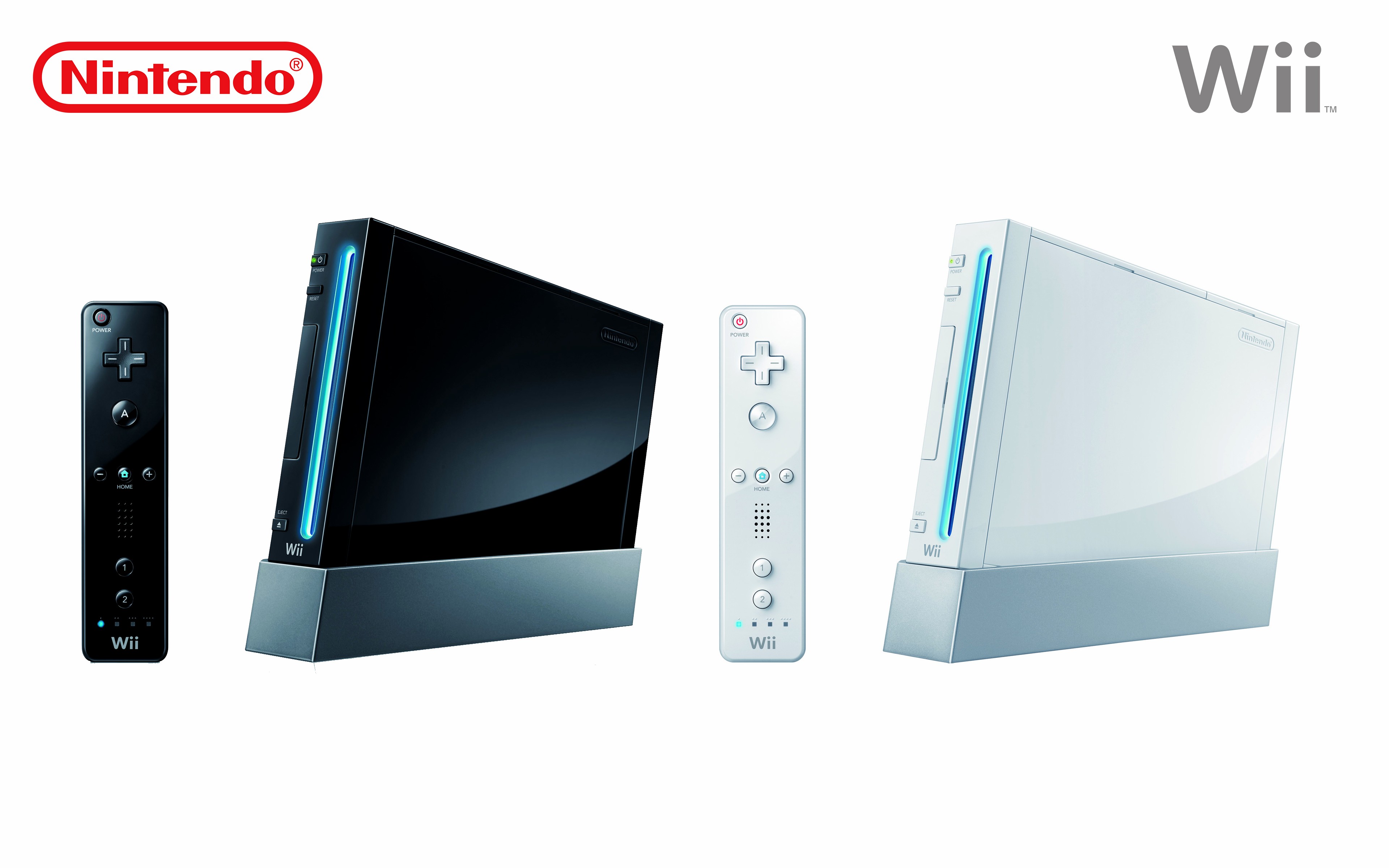 Wii, Consoles, Nintendo, Video Games, Simple Background Wallpaper
