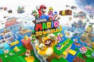 Super Mario Bros., Video Games, Luigi, Princess Peach, Toad (character), Super Mario 3D World