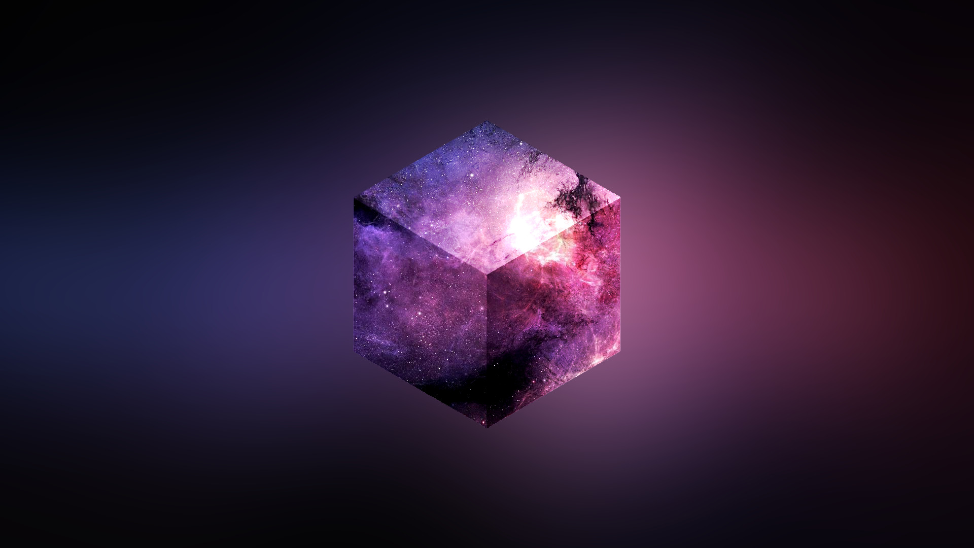 cube, Universe, Digital Art Wallpaper