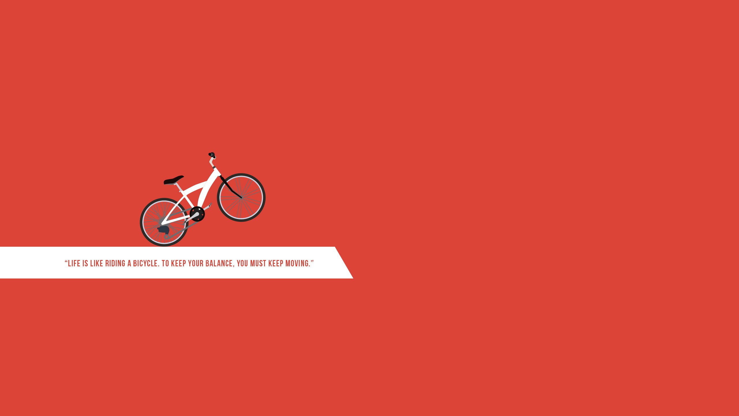 red, Quote, Bicycle Wallpaper