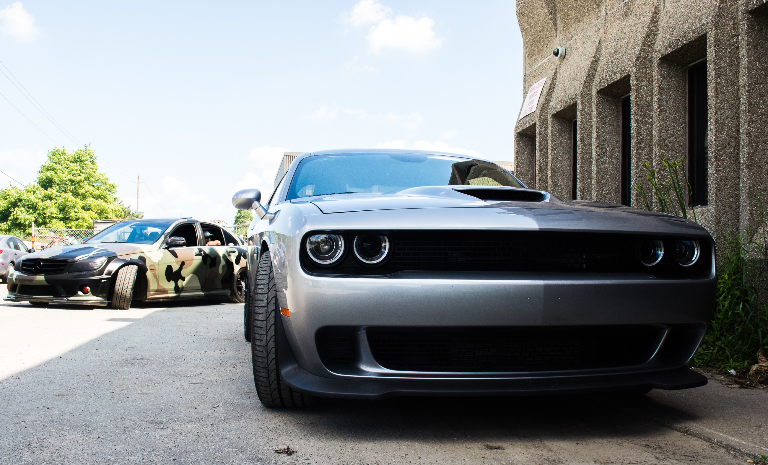 Dodge Challenger Hellcat, Dodge, Dodge Challenger, SRT, Mercedes C63 AMG, Mercedes AMG, Mercedes Benz, C63 AMG, Camouflage, Challenger, Muscle Cars, Supercars, Luxury Cars, Exotic, Car, Transport, Race Cars Wallpaper