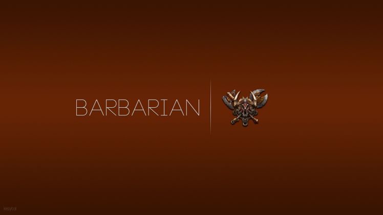 Diablo III, Classes, Video Game Characters, Crest, Barbarian HD Wallpaper Desktop Background