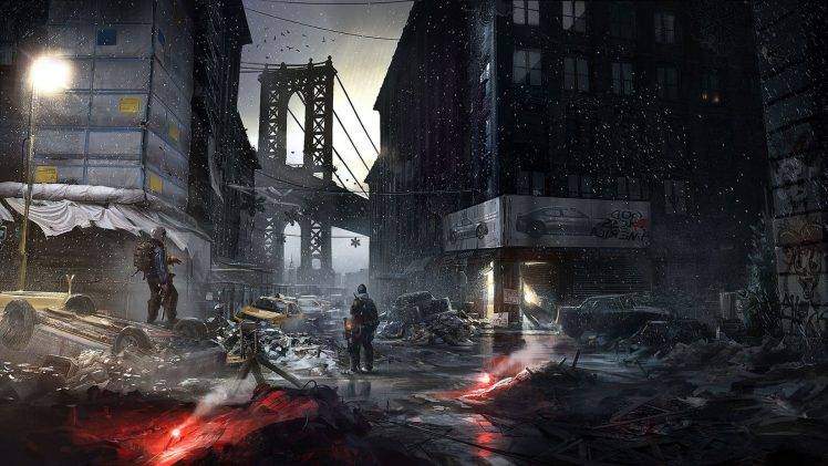 Tom Clancys, Tom Clancys The Division, Video Games, Concept Art, Apocalyptic, Manhattan HD Wallpaper Desktop Background