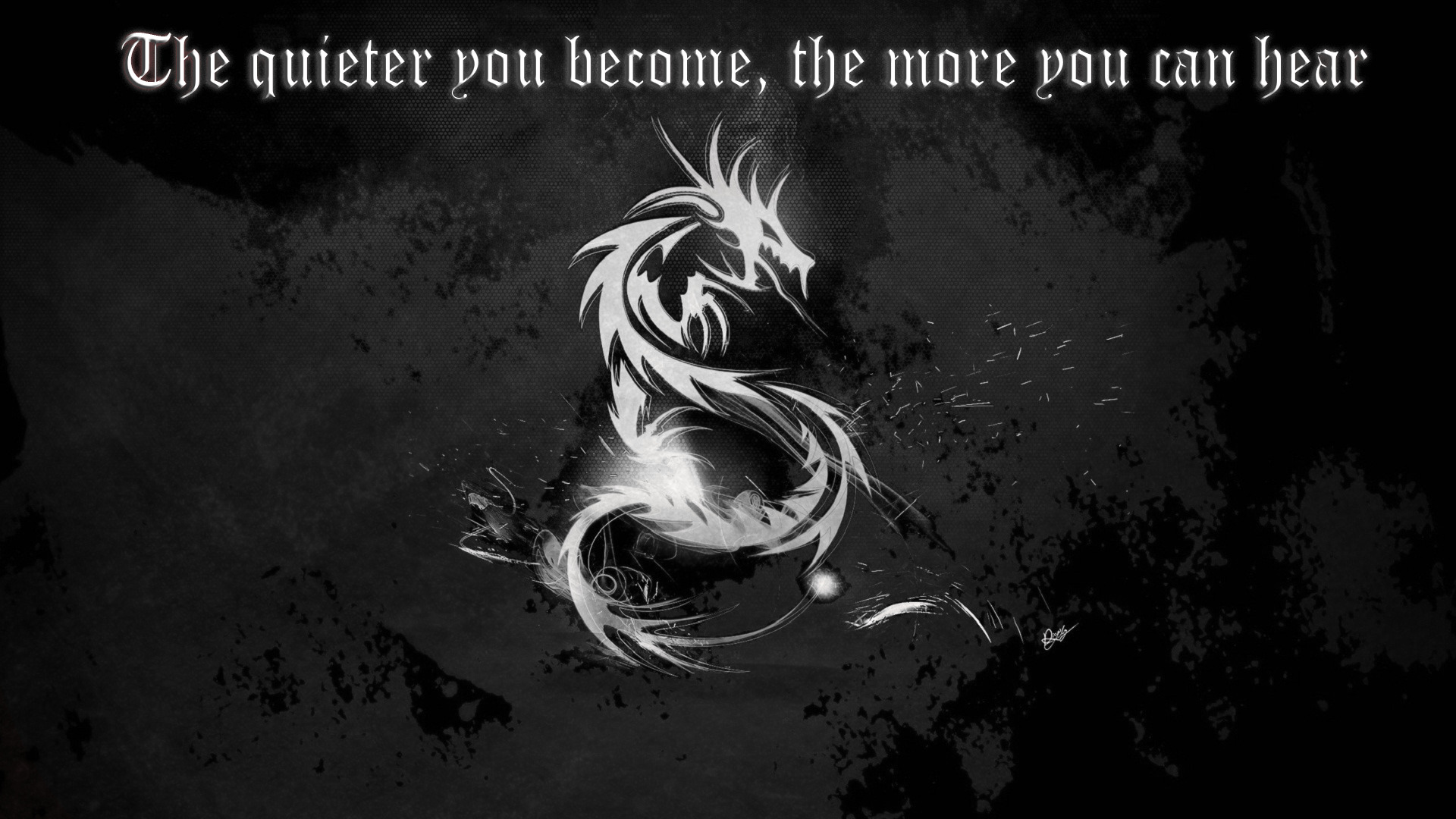 dragon, Quote, Kali Linux Wallpaper