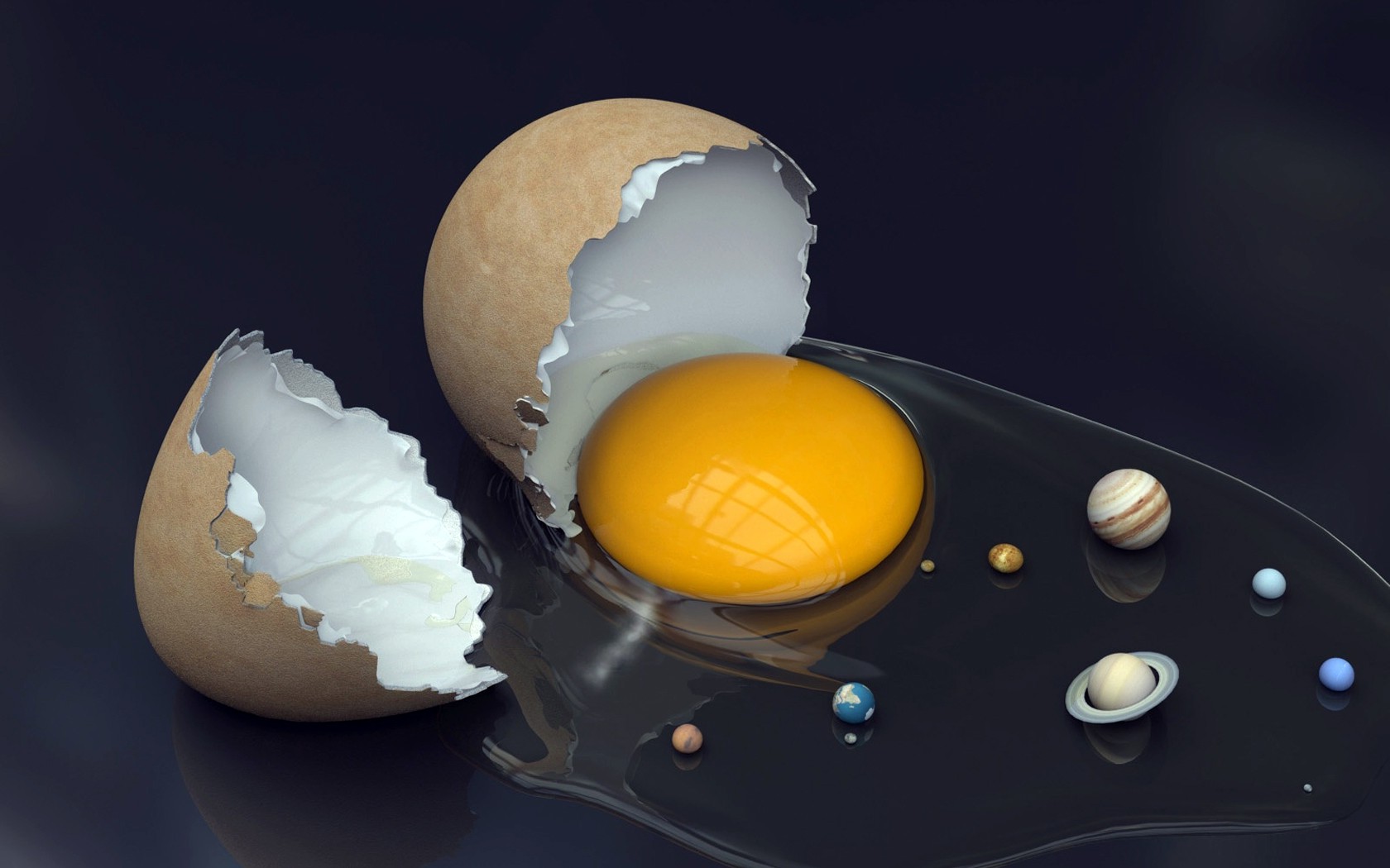 anime, Space, Planet, Nature, Eggs, Solar System Wallpaper