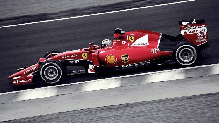 SF15 T, Ferrari F1, Selective Coloring, Black And Red, Race Cars, Sports, Kimi Raikkonen HD Wallpaper Desktop Background