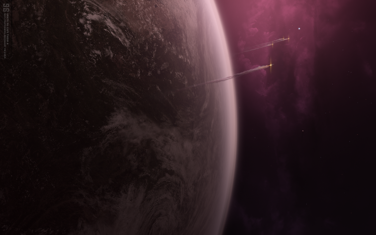 space Art, Planet, Rockets HD Wallpaper Desktop Background