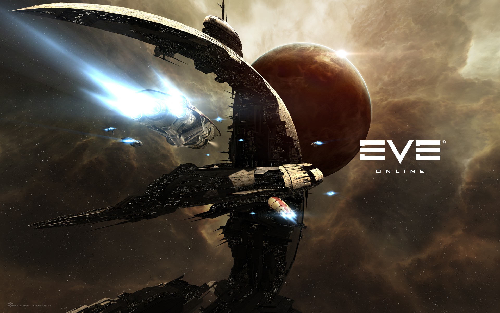 EVE Online, Amarr, Space, Spaceship Wallpaper