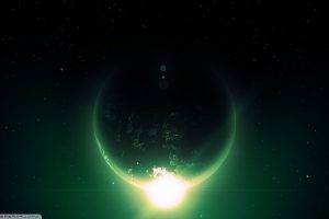 space, Space Art, Planet, Flares