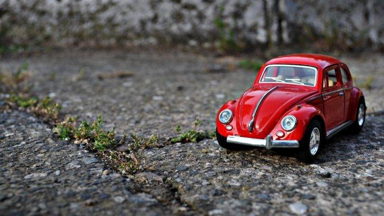 car, Volkswagen Beetle, Volkswagen, Toys, Closeup, Macro HD Wallpaper Desktop Background