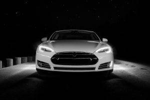 car, Tesla S, Night