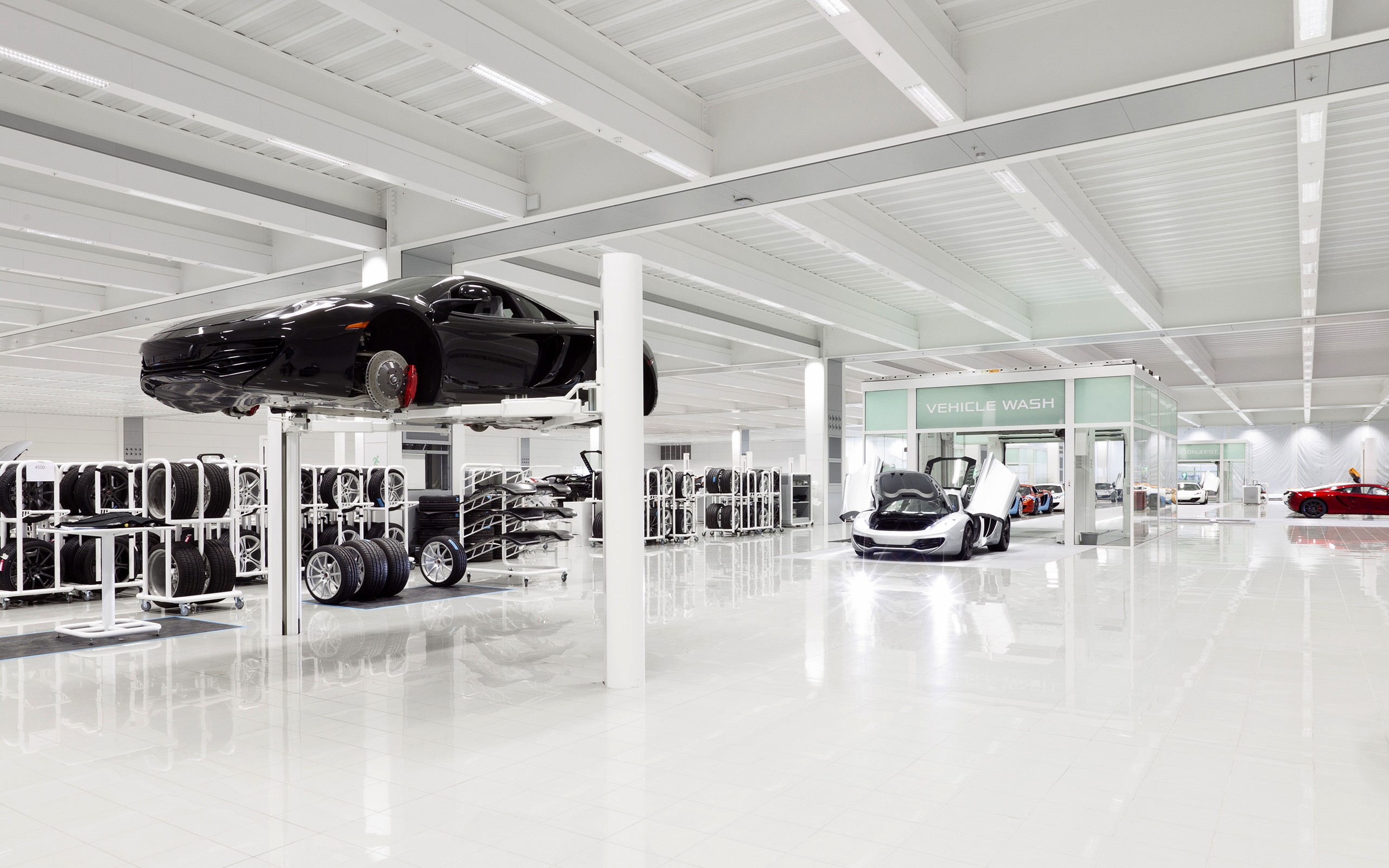 car, McLaren Technology Centre, McLaren MP4 12C, Factories Wallpaper