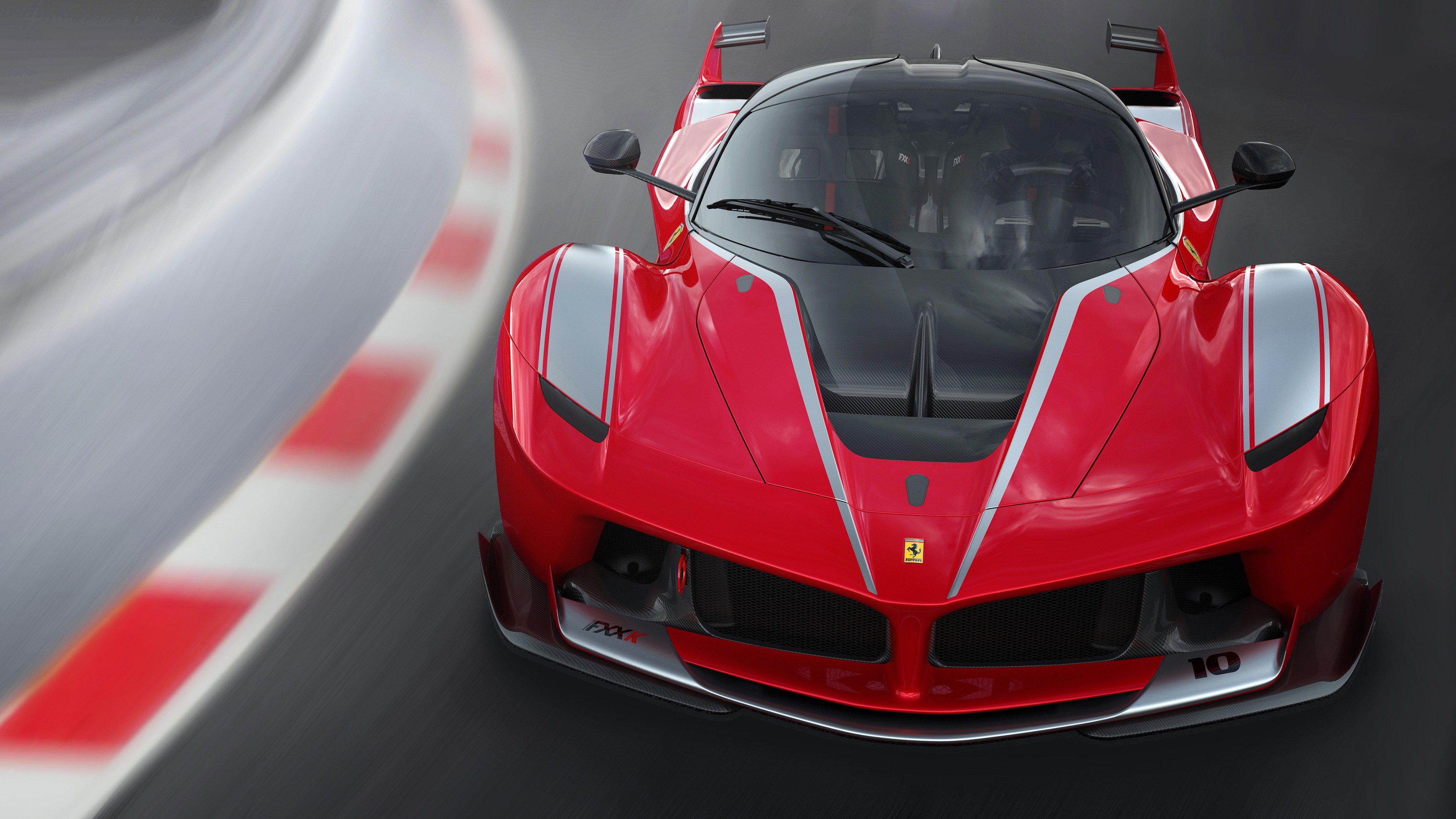 Ferrari FXXK, Car, Race Tracks, Motion Blur Wallpaper