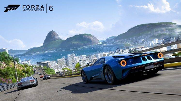 Forza Motorsport 6, Ford GT, Audi R8, Rio De Janeiro HD Wallpaper Desktop Background