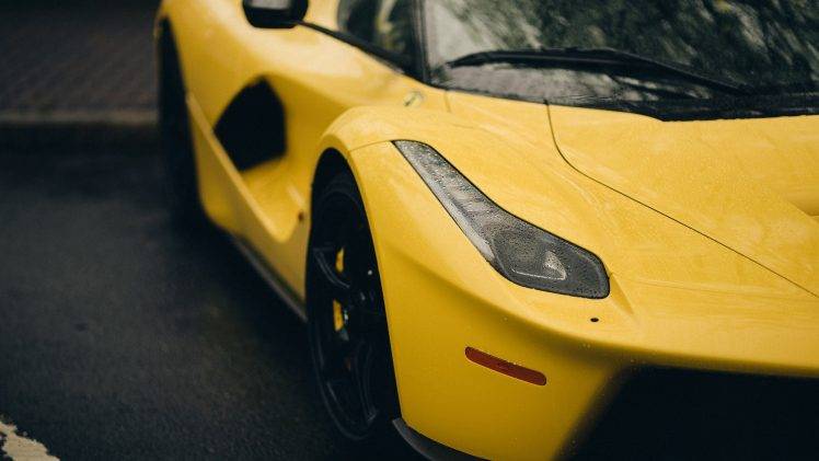 Ferrari, Yellow Cars, Car, Hybrid HD Wallpaper Desktop Background