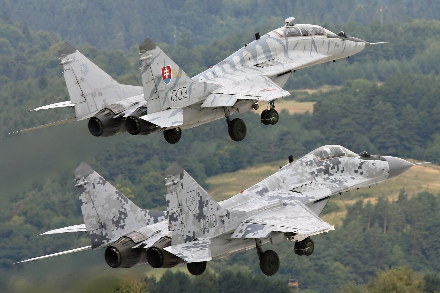 mig 29, Military Aircraft, Camouflage, Slovakia Wallpaper