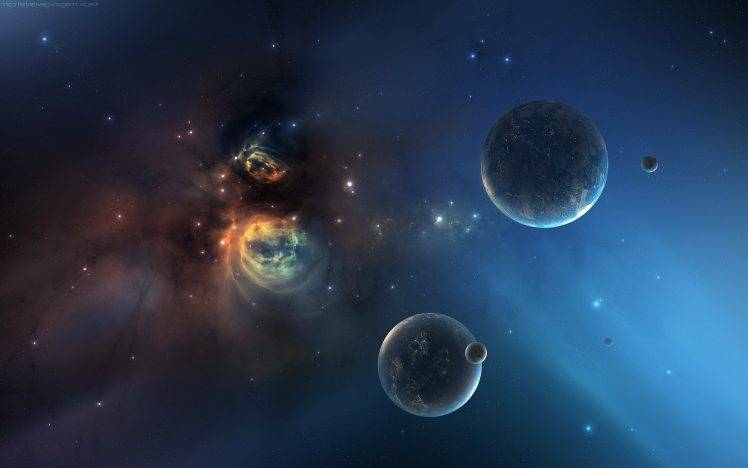space Art, Planet, Nebula HD Wallpaper Desktop Background