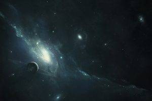 space, Galaxy, Stars, Planet, Space Art