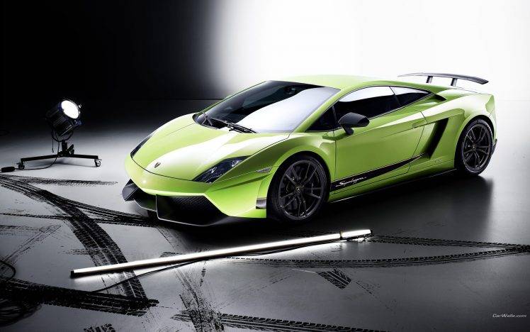 car, Lamborghini, Lamborghini Gallardo Superleggera LP570, Italian Supercars, Green Cars HD Wallpaper Desktop Background