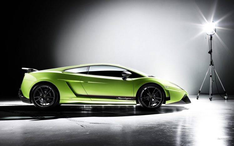 car, Lamborghini, Lamborghini Gallardo Superleggera LP570, Italian Supercars, Green Cars HD Wallpaper Desktop Background