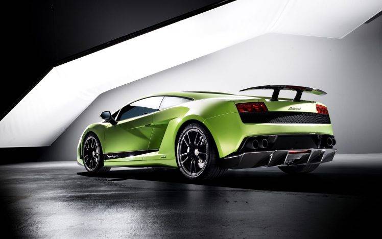 car, Lamborghini, Lamborghini Gallardo Superleggera LP570, Green Cars HD Wallpaper Desktop Background