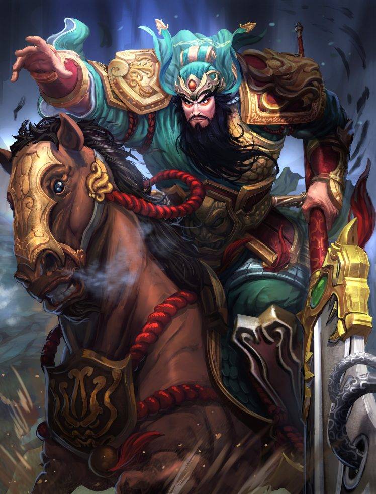 video Games, Guan Yu, Smite, Horse HD Wallpaper Desktop Background