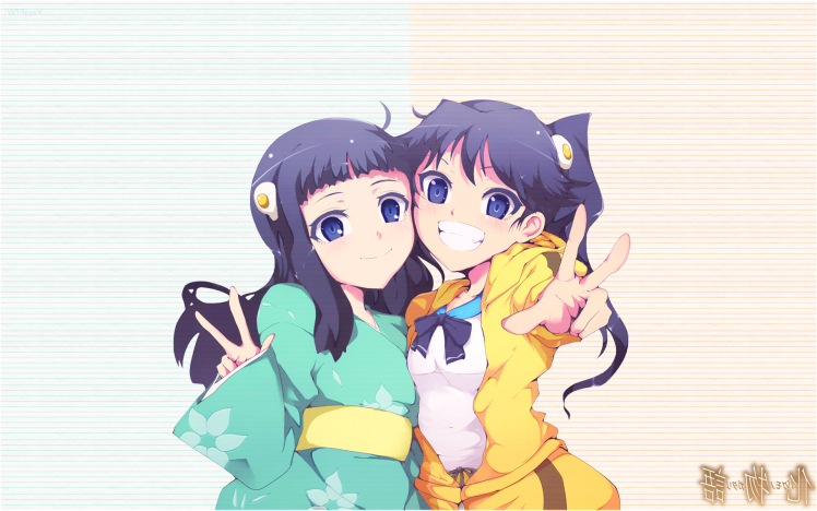 anime, Monogatari Series, Araragi Karen, Araragi Tsukihi HD Wallpaper Desktop Background