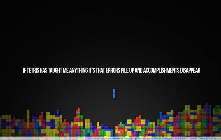 Tetris, Errors, Video Games, Minimalism HD Wallpaper Desktop Background