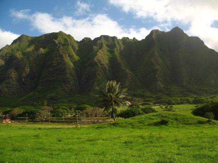 oahu, Hawaii, Landscape, Island, Clouds, Photography HD Wallpaper Desktop Background