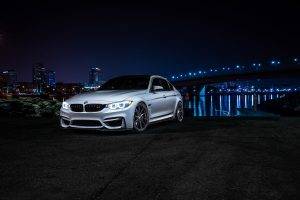 BMW, Car, Night