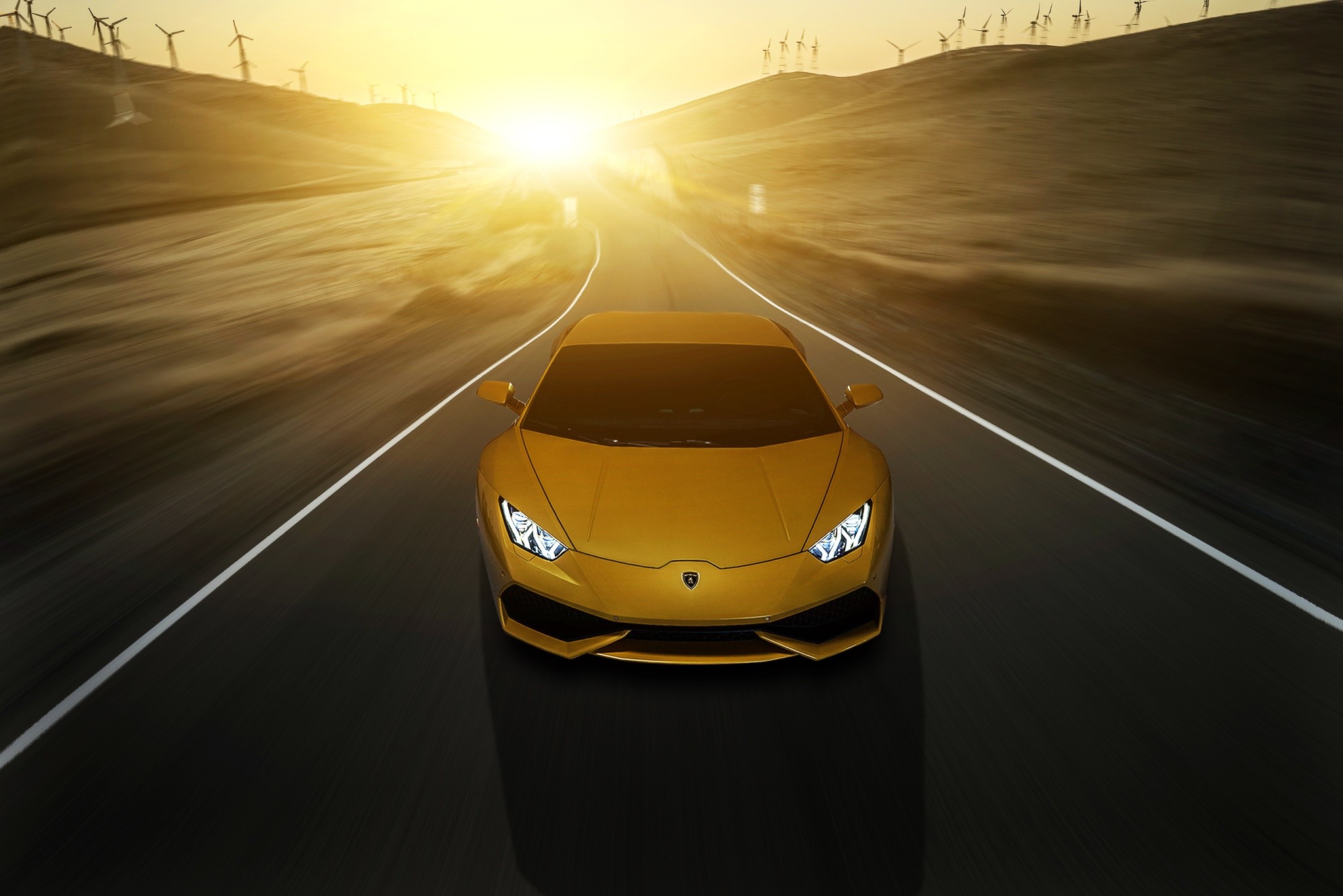 Lamborghini, Lamborghini Huracan LP 610 4, Yellow, Car, Sunlight Wallpaper