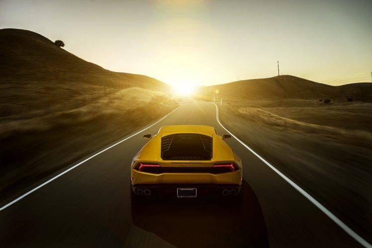 Lamborghini, Lamborghini Huracan LP 610 4, Yellow, Car, Sunlight HD Wallpaper Desktop Background