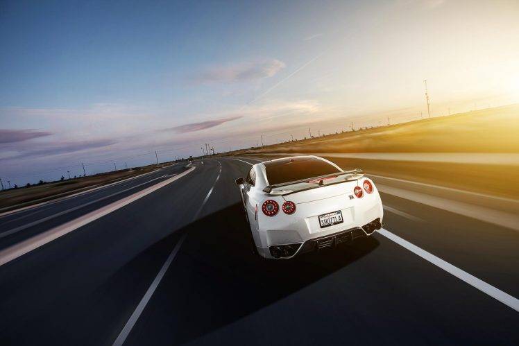Nissan, Nissan Skyline GT R R35, Car, Highway, Sunlight HD Wallpaper Desktop Background