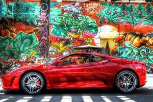 graffiti, Car, Ferrari