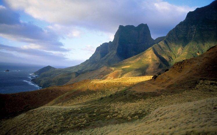 landscape, Nature, Mountain, Coast, Clouds, Island, Chile, Sea HD Wallpaper Desktop Background