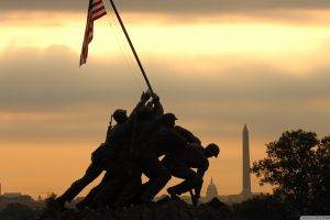 Iwo Jima, World War II, USA, USMC, Memorial, United States Navy, Washington, D.C., Military