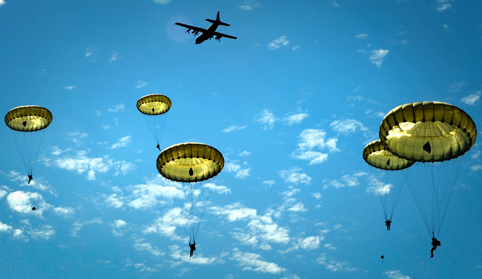 United States Army, Airborne, Military, USA, Parachutes, Lockheed C 130 Hercules Wallpaper