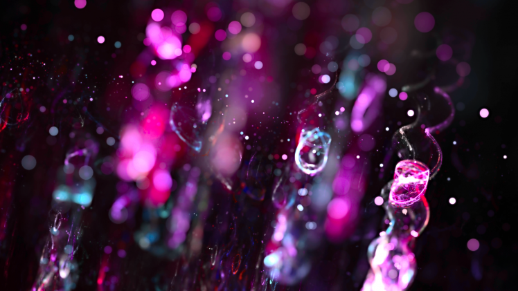 fractal, Abstract, Digital Art, Bokeh, Blurred, Purple HD Wallpaper Desktop Background