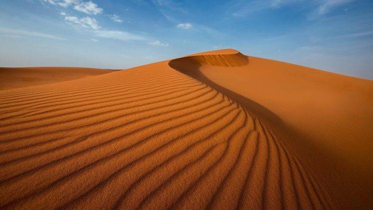 nature, Landscape, Desert, Sand, Dune, Clouds, Shadow HD Wallpaper Desktop Background