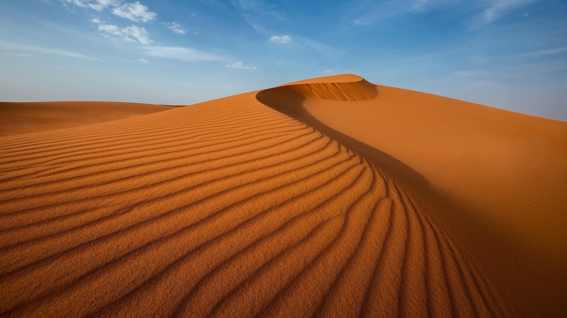 nature, Landscape, Desert, Sand, Dune, Clouds, Shadow Wallpapers HD