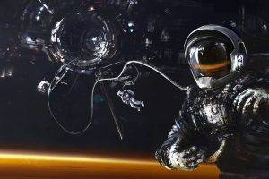 science Fiction, Artwork, Astronaut, Space, Space Station