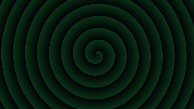 green, Spiral, Abstract HD Wallpaper Desktop Background
