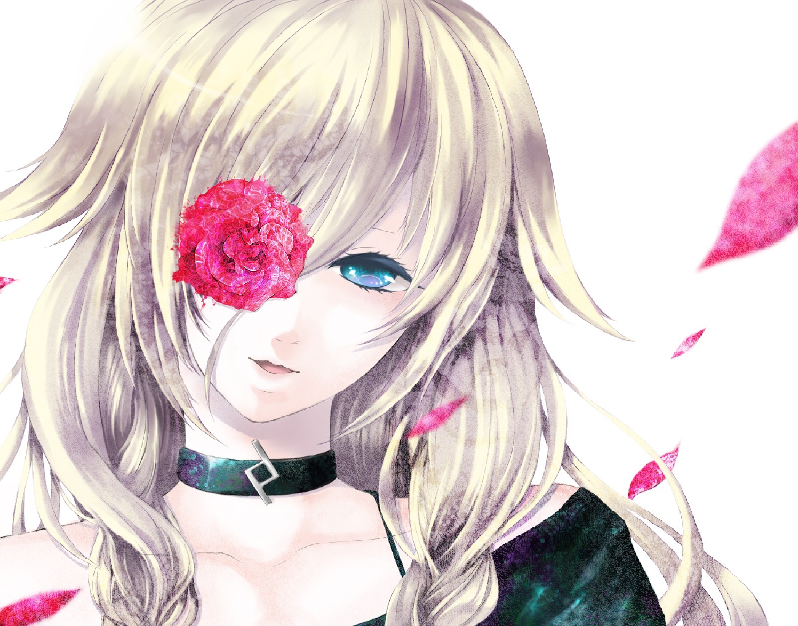 rose, Anime Girls, Vocaloid, IA (Vocaloid) Wallpaper