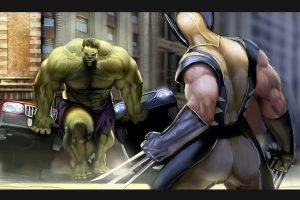 Hulk, Wolverine, Marvel Comics, Superman
