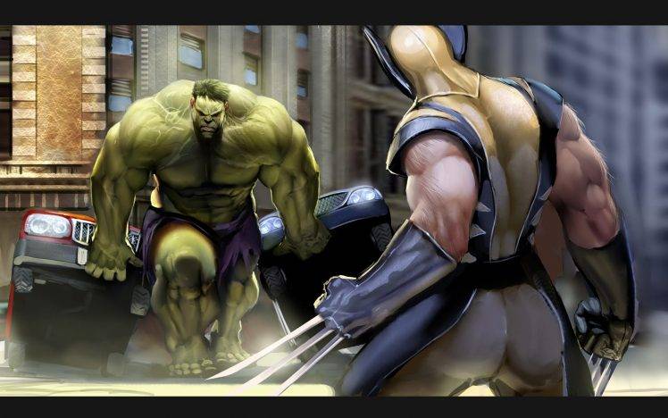 Hulk, Wolverine, Marvel Comics, Superman HD Wallpaper Desktop Background